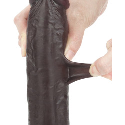 LoveToy SlidingSkin Gode Sliding Skin 18 x 4.5cm Marron